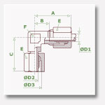 Codo Orientable con Tuerca Loca